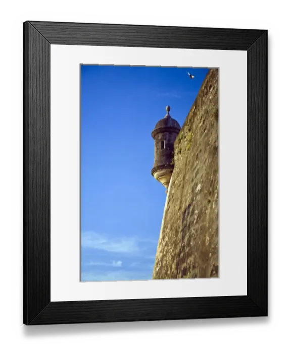 Framed Print : Puerto Rico, San Juan, Fort San Felipe del Morro, Watch tower Framed Print : Puerto Rico, San Juan, Fort San Felipe del Morro, Watch tower