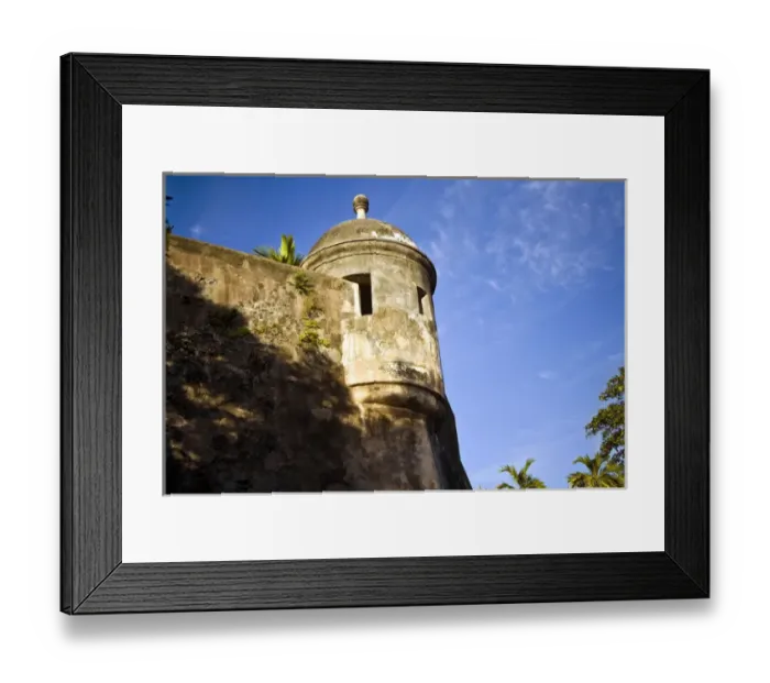 Framed Print : Puerto Rico, San Juan, Fort San Felipe del Morro, Watch tower Framed Print : Puerto Rico, San Juan, Fort San Felipe del Morro, Watch tower