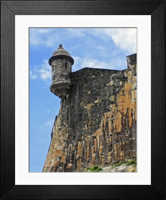 Framed Print : Puerto Rico, San Juan, Fort San Felipe del Morro, Watch tower Framed Print : Puerto Rico, San Juan, Fort San Felipe del Morro, Watch tower
