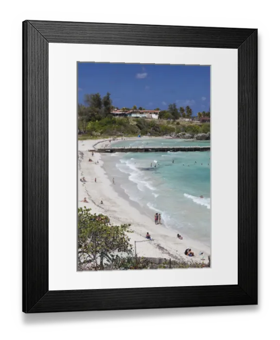 Framed Print : Cuba, Havana Province, Playas del Este, Playa Jibacoa beach Framed Print : Cuba, Havana Province, Playas del Este, Playa Jibacoa beach