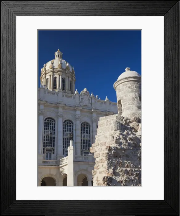 Framed Print : Cuba, Havana, Havana Vieja, Museo de la Revolucion, exterior