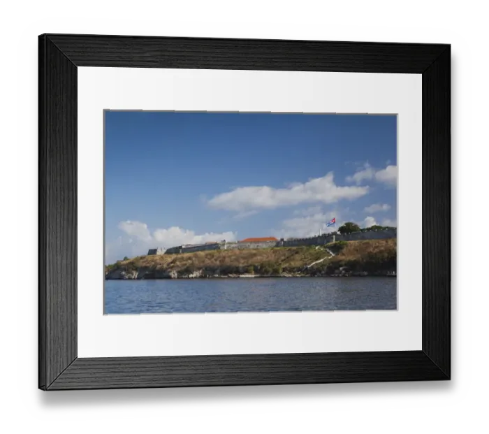 Framed Print : Cuba, Havana, Castillo de los Tres Reyes Santos del Morro, fortress, morning