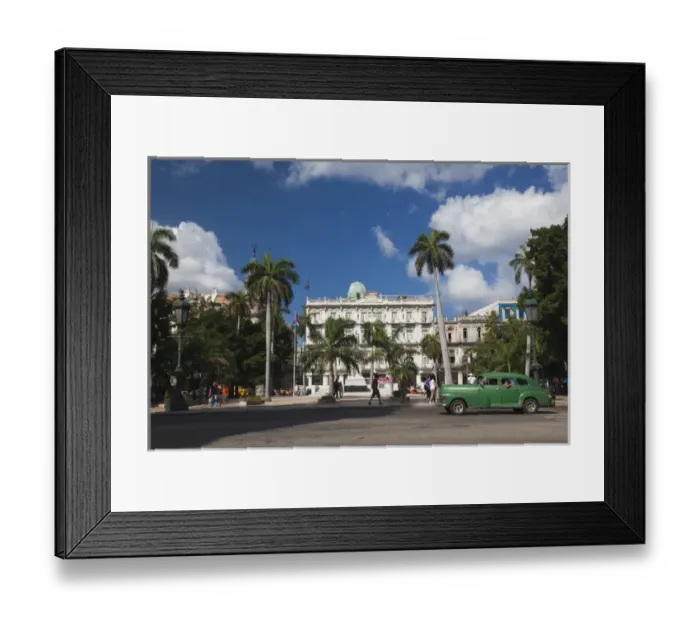 Framed Print : Cuba, Havana, Havana Vieja, the Parque Central and the Hotel Inglaterra Framed Print : Cuba, Havana, Havana Vieja, the Parque Central and the Hotel Inglaterra