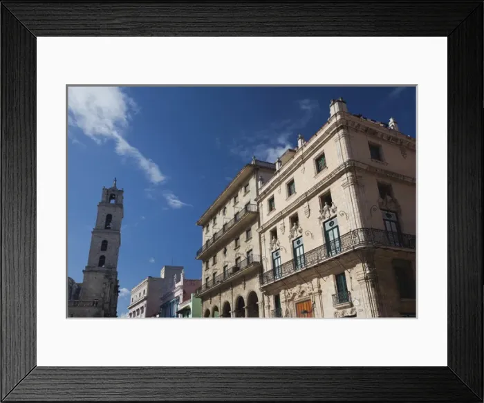 Framed Print : Cuba, Havana, Havana Vieja, Plaza de San Francisco de Asis, morning view of the Hotel Framed Print : Cuba, Havana, Havana Vieja, Plaza de San Francisco de Asis, morning view of the Hotel