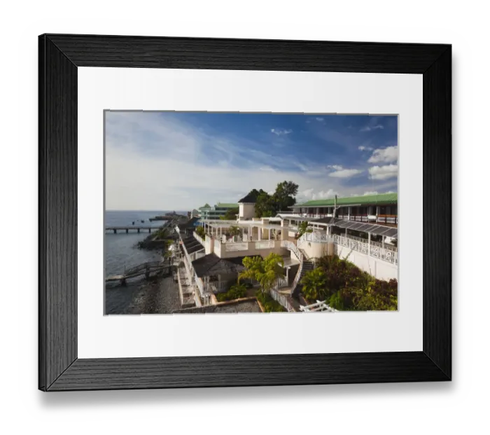 Framed Print : Dominica, Roseau, Fort Young Hotel, exterior Framed Print : Dominica, Roseau, Fort Young Hotel, exterior