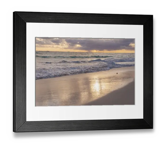 Framed Print : Dominican Republic, Punta Cana, Higuey, Bavaro, Bavaro Beach, sunrise