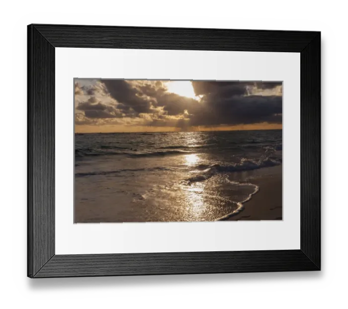 Framed Print : Dominican Republic, Punta Cana, Higuey, Bavaro, Bavaro Beach, sunrise
