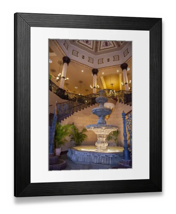 Framed Print : Dominican Republic, Punta Cana, Higuey, Bavaro, Riu Palace, lobby staircase