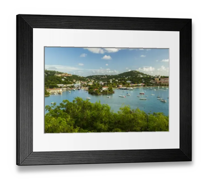Framed Print : Caribbean, USA Virgin Islands, St. John. Scenic of Cruz Bay Framed Print : Caribbean, USA Virgin Islands, St. John. Scenic of Cruz Bay