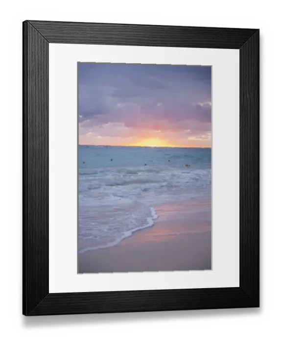 Framed Print : Dominican Republic, Punta Cana, Higuey, Bavaro, Bavaro Beach, sunrise Framed Print : Dominican Republic, Punta Cana, Higuey, Bavaro, Bavaro Beach, sunrise