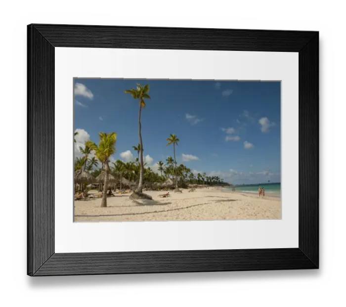 Framed Print : Dominican Republic, Punta Cana, Higuey, Bavaro, Iberostar Grand, Bavaro Beach