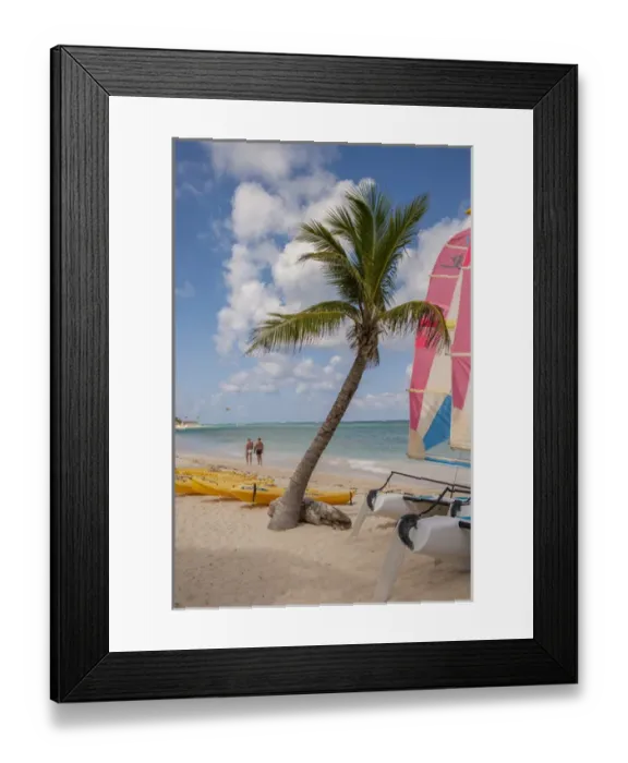 Framed Print : Dominican Republic, Punta Cana, Higuey, Bavaro, Bavaro Beach, kayaks, sailboats Framed Print : Dominican Republic, Punta Cana, Higuey, Bavaro, Bavaro Beach, kayaks, sailboats