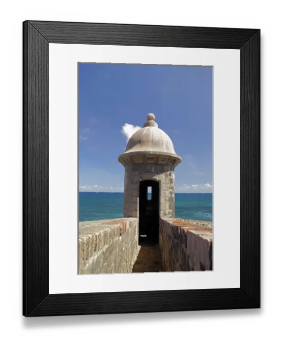 Framed Print : USA, Puerto Rico, San Juan. Garita, or sentry box, of San Cristobal Fort in Puerto Rico Framed Print : USA, Puerto Rico, San Juan. Garita, or sentry box, of San Cristobal Fort in Puerto Rico