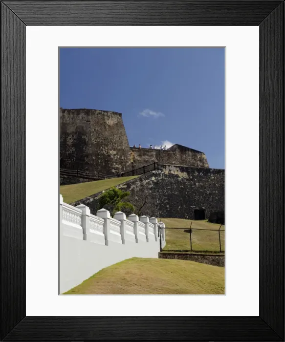 Framed Print : USA, Puerto Rico, San Juan. Castillo de San Cristobal, a walled fortress overlooking San Juan Framed Print : USA, Puerto Rico, San Juan. Castillo de San Cristobal, a walled fortress overlooking San Juan