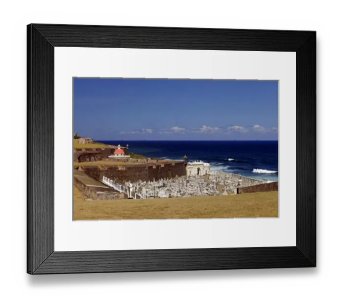 Framed Print : USA, Puerto Rico, San Juan. A seaside cemetary Framed Print : USA, Puerto Rico, San Juan. A seaside cemetary