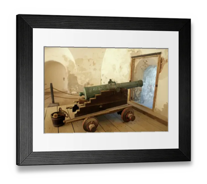 Framed Print : USA, Puerto Rico, San Juan. Cannon at the El Moro Fortress, a UNESCO World Heritage Site Framed Print : USA, Puerto Rico, San Juan. Cannon at the El Moro Fortress, a UNESCO World Heritage Site