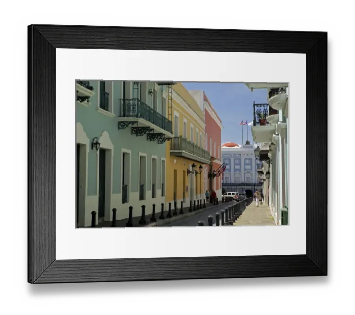 Framed Print : USA, Puerto Rico, San Juan. Facades of Old San Juan architecture of Puerto Rico Framed Print : USA, Puerto Rico, San Juan. Facades of Old San Juan architecture of Puerto Rico