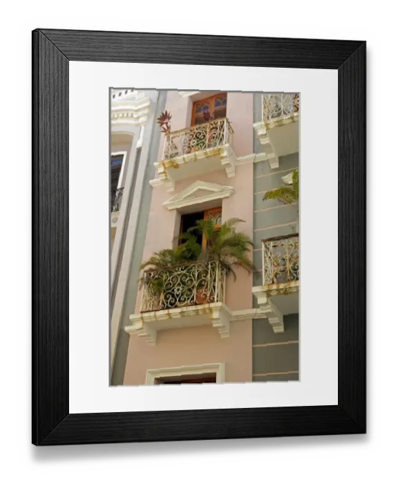 Framed Print : USA, Puerto Rico, San Juan. Facades of Old San Juan architecture of Puerto Rico Framed Print : USA, Puerto Rico, San Juan. Facades of Old San Juan architecture of Puerto Rico