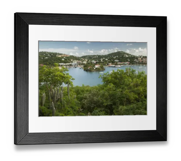Framed Print : Caribbean, USA Virgin Islands, St. John. Scenic of Cruz Bay Framed Print : Caribbean, USA Virgin Islands, St. John. Scenic of Cruz Bay