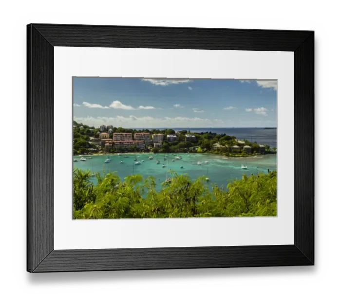 Framed Print : Caribbean, USA Virgin Islands, St. John. Scenic of Cruz Bay Framed Print : Caribbean, USA Virgin Islands, St. John. Scenic of Cruz Bay