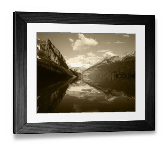 Framed Print : Canada, Alberta, Banff National Park, View of Lake Louise and Mt Framed Print : Canada, Alberta, Banff National Park, View of Lake Louise and Mt