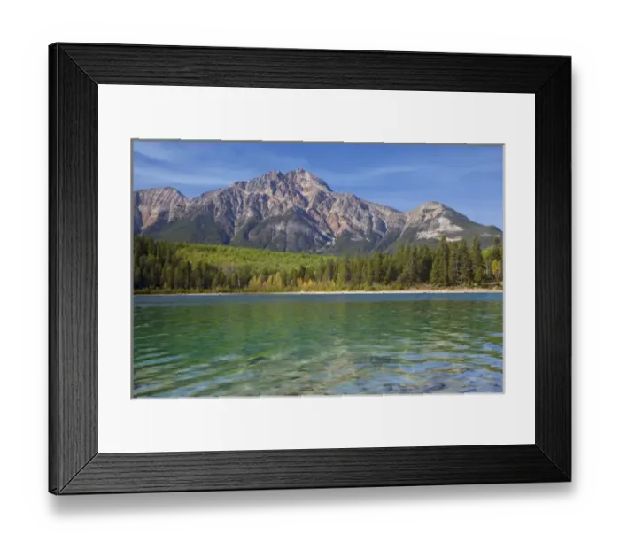 Framed Print : Canada, Alberta, Jasper National Park. Landscape of Patricia Lake and Pyramid Mountain Framed Print : Canada, Alberta, Jasper National Park. Landscape of Patricia Lake and Pyramid Mountain