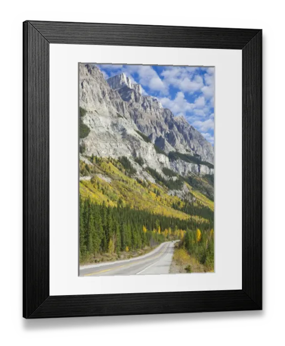 Framed Print : Canada, Alberta, Jasper National Park. Scenic of The Icefields Parkway. Credit as