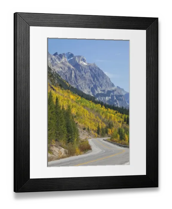 Framed Print : Canada, Alberta, Jasper National Park. Scenic of The Icefields Parkway. Credit as Framed Print : Canada, Alberta, Jasper National Park. Scenic of The Icefields Parkway. Credit as