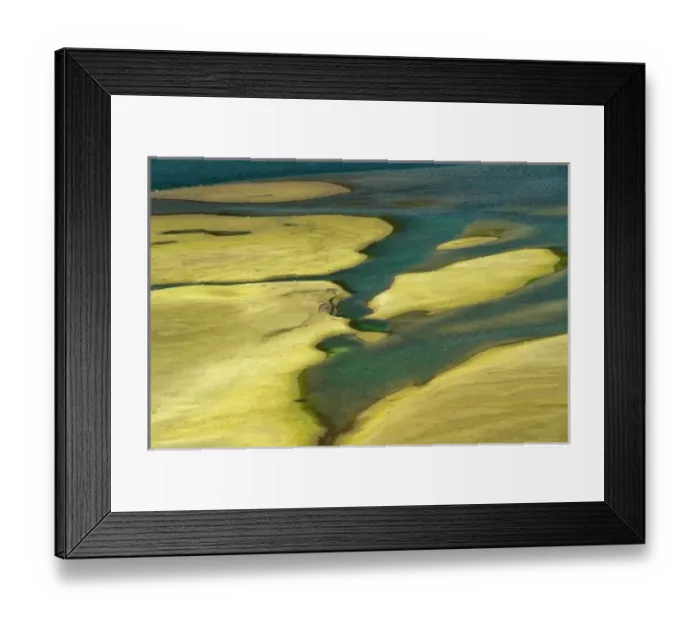 Framed Print : Canada, Alberta, Kananaskis Country. Abstract detail of Kananaksis River. Credit as