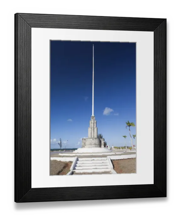 Framed Print : Cuba, Matanzas Province, Cardenas, Flagpole Monument, commemorates the first raising Framed Print : Cuba, Matanzas Province, Cardenas, Flagpole Monument, commemorates the first raising