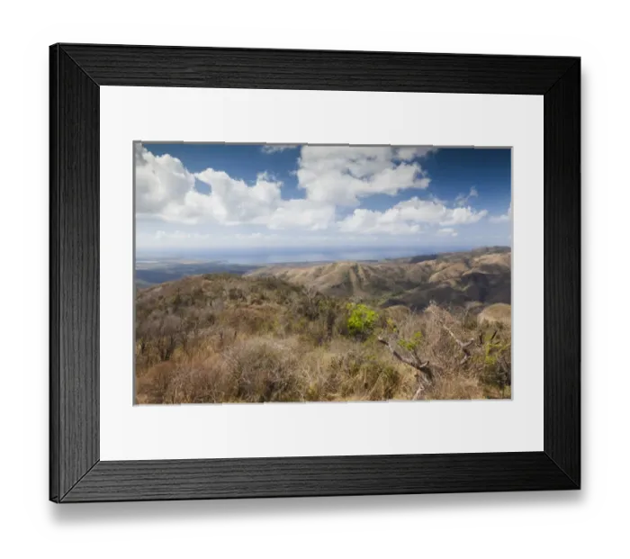 Framed Print : Cuba, Sancti Spiritus Province, Trinidad-area, Topes de Collantes park, elevated view