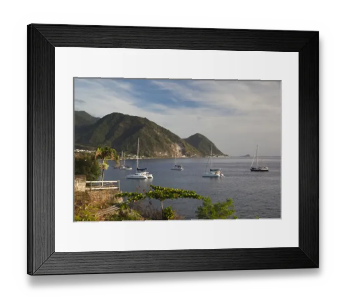 Framed Print : Dominica, Roseau, coast view Framed Print : Dominica, Roseau, coast view