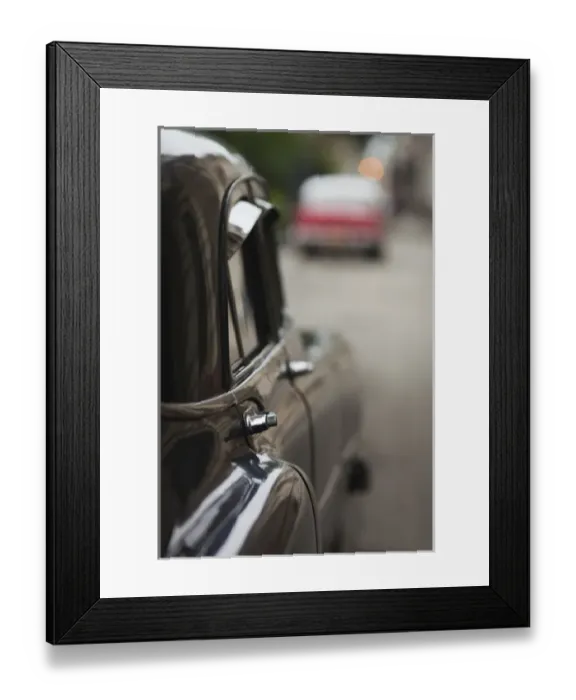 Framed Print : Cuba, Havana, Havana Vieja, morning view of Old Havana street with 1950s-era US car Framed Print : Cuba, Havana, Havana Vieja, morning view of Old Havana street with 1950s-era US car