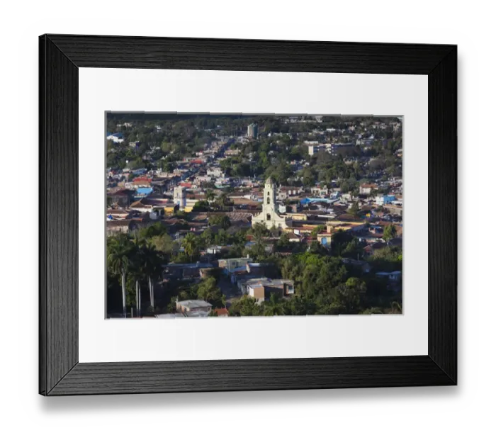 Framed Print : Cuba, Sancti Spiritus Province, Trinidad, elevated town view from the Cerro de la Vigia hill Framed Print : Cuba, Sancti Spiritus Province, Trinidad, elevated town view from the Cerro de la Vigia hill