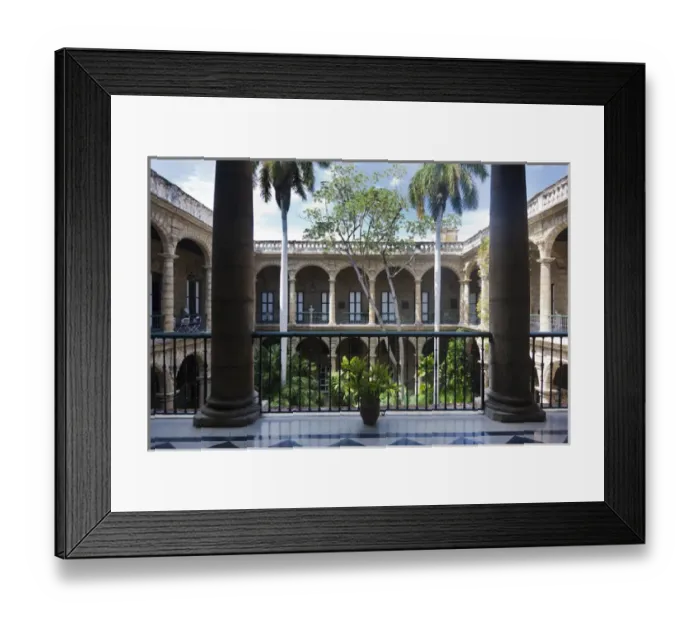 Framed Print : Cuba, Havana, Havana Vieja, Plaza de Armas, Museo de la Ciudad museum, courtyard Framed Print : Cuba, Havana, Havana Vieja, Plaza de Armas, Museo de la Ciudad museum, courtyard