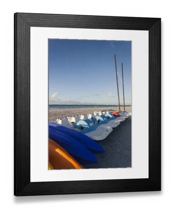 Framed Print : Cuba, Matanzas Province, Varadero, Varadero Beach, sailboats