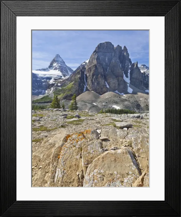 Framed Print : Canada, British Columbia, Mount Assiniboine Provincial Park. Scenic of Mt. Assiniboine Framed Print : Canada, British Columbia, Mount Assiniboine Provincial Park. Scenic of Mt. Assiniboine