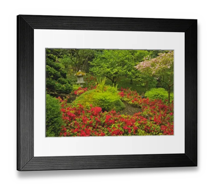 Framed Print : Canada, British Columbia, Vancouver Island. Scenic of world-famous Butchart Gardens