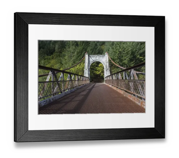 Framed Print : Canada, British Columbia. Alexandra Bridge over Fraser River