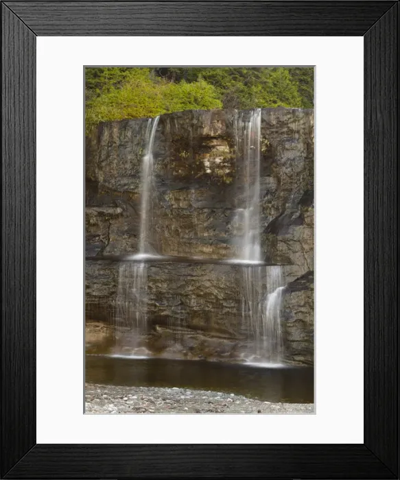 Framed Print : Canada, Pacific Rim National Park Reserve; West Coast Trail, Tsusiat Falls