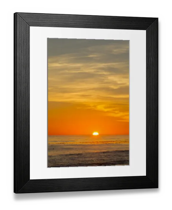 Framed Print : Canada, Pacific Rim National Park Reserve; West Coast Trail, Sunset, from Tsusiat