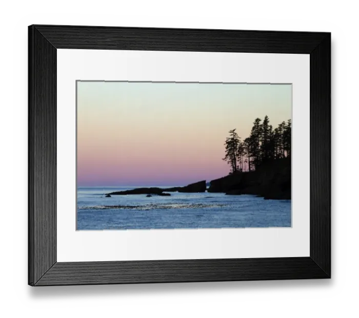 Framed Print : Canada, Pacific Rim National Park Reserve; West Coast Trail, Sunrise, from Tsusiat Framed Print : Canada, Pacific Rim National Park Reserve; West Coast Trail, Sunrise, from Tsusiat