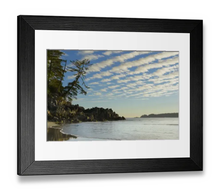 Framed Print : North America, Canada, British Columbia, Vancouver Island. Clouds and reflections on Tonquin Beach Framed Print : North America, Canada, British Columbia, Vancouver Island. Clouds and reflections on Tonquin Beach