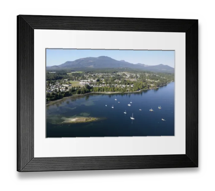 Framed Print : Canada, British Columbia. Aerial photograph of the boat anchorage near Bird Rock Framed Print : Canada, British Columbia. Aerial photograph of the boat anchorage near Bird Rock