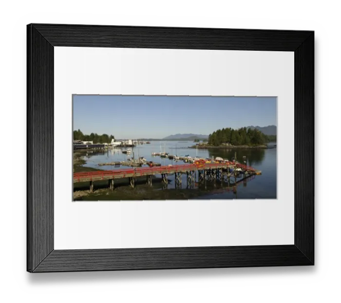 Framed Print : Vancouver Island, Tofino. Dock and harbor Framed Print : Vancouver Island, Tofino. Dock and harbor
