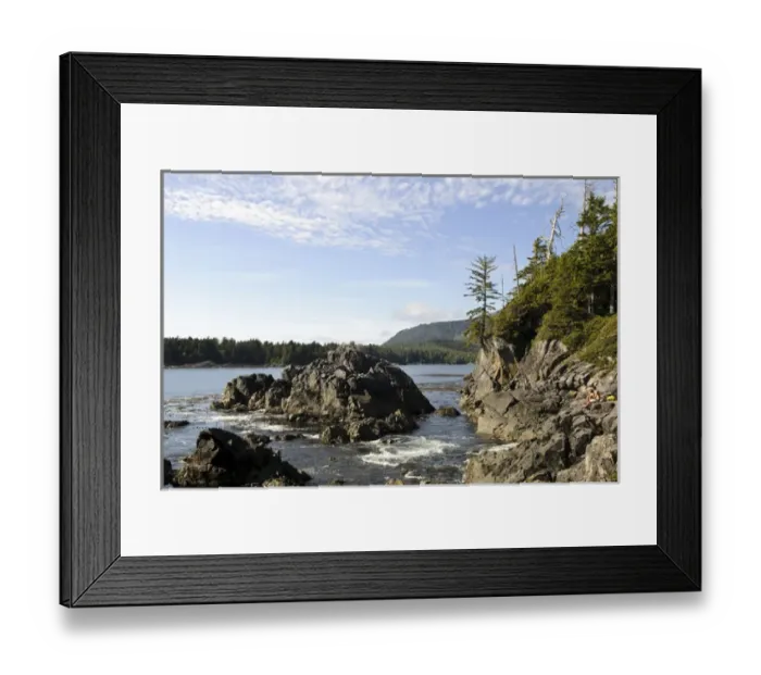 Framed Print : Vancouver Island, Clayoquot Sound. Rocky outcropping at Hot Springs Cove Framed Print : Vancouver Island, Clayoquot Sound. Rocky outcropping at Hot Springs Cove
