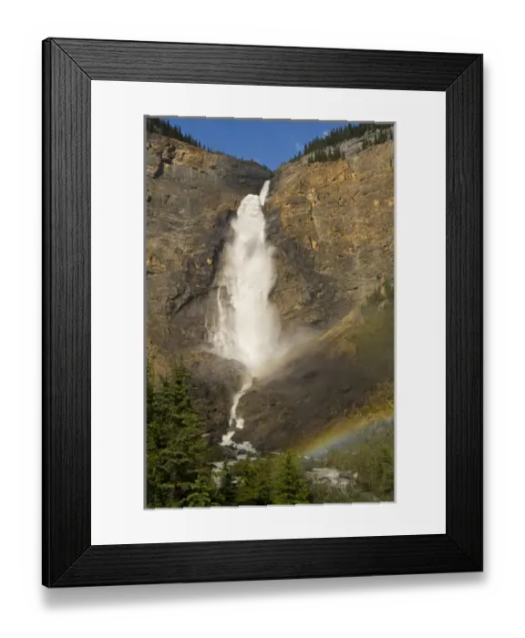 Framed Print : Takakkaw Falls and Rainbow, Yoho National Park, British Columbia, Canada Framed Print : Takakkaw Falls and Rainbow, Yoho National Park, British Columbia, Canada
