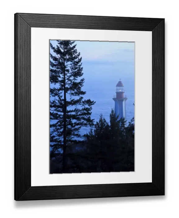Framed Print : Canada, British Columbia, Vancouver, Lighthouse near Vancouver