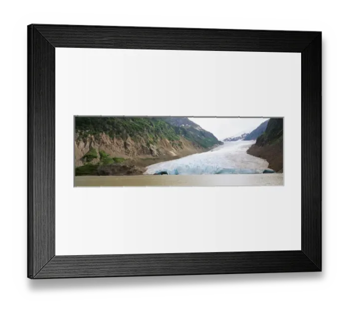 Framed Print : Canada, British Columbia, Stewart, View of Bear Glacier with Alpine lake and Coast Framed Print : Canada, British Columbia, Stewart, View of Bear Glacier with Alpine lake and Coast