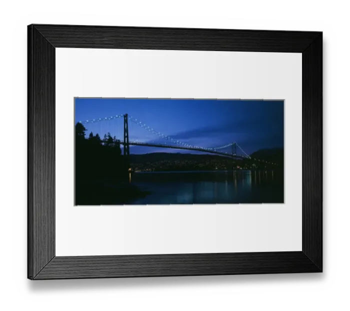 Framed Print : Canada, British Columbia, Vancouver, Burrard Inlet, Lions Gate bridge crossing inlet Framed Print : Canada, British Columbia, Vancouver, Burrard Inlet, Lions Gate bridge crossing inlet